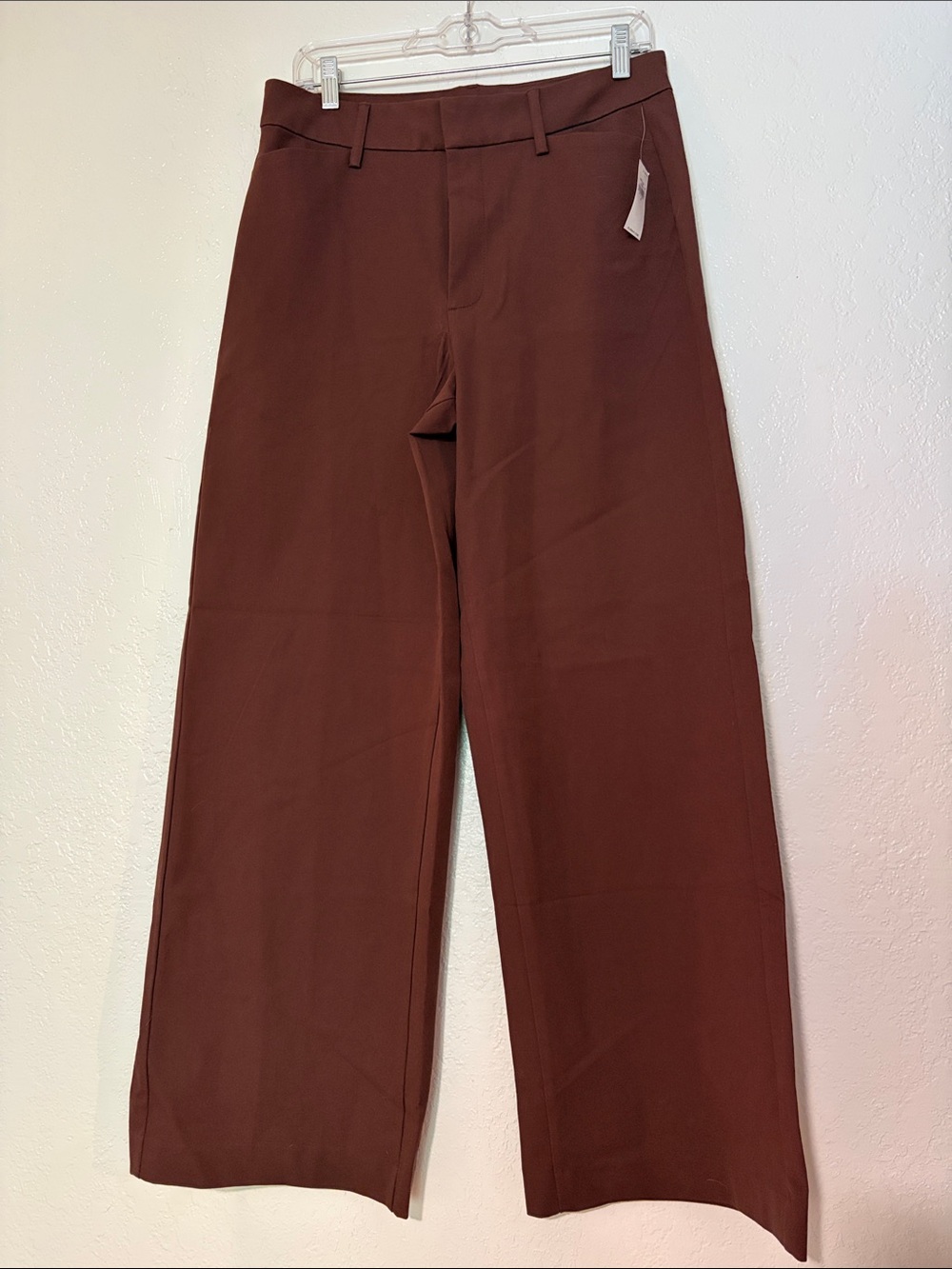 Old Navy Pixie Super Wide-Leg Pants Peppercorn Brown High Rise NWT 10